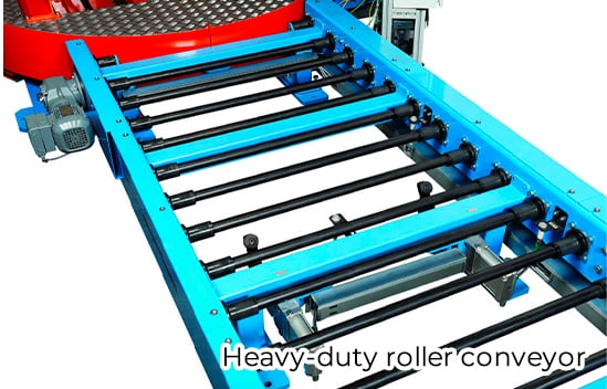 Heavy duty roller conveyor